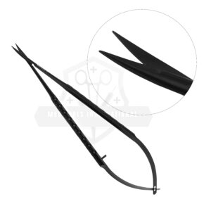 Micro Spring Iris Scissor Round handle